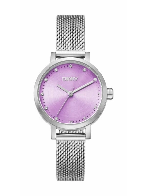 Foto van product DKNY Analoog horloge 'Soho Mini' lila / zilver