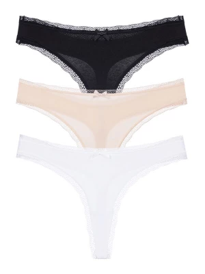 Foto van product Dorina String beige / zwart / wit