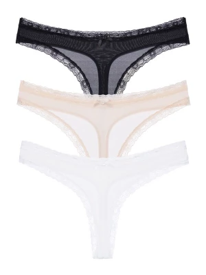 Foto van product Dorina String lichtbeige / zwart / wit
