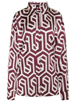 Foto van product DreiMaster Klassik Blouse bourgogne / wolwit