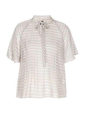 Foto van product DreiMaster Klassik Blouse 'Classic Look' donkergrijs / wit