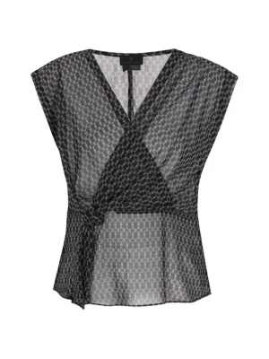 Foto van product DreiMaster Klassik Blouse zwart / wit