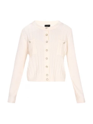 Foto van product DreiMaster Klassik Gebreid vest 'Classic Look' wolwit