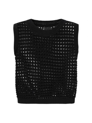 Foto van product DreiMaster Klassik Gebreide bodywarmer zwart