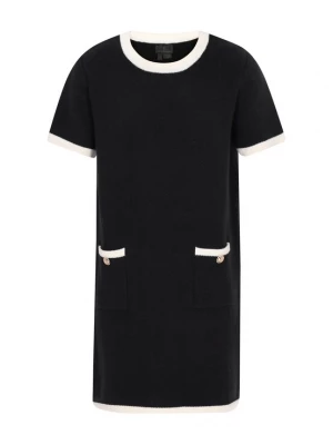 Foto van product DreiMaster Klassik Gebreide jurk 'Classic Look' zwart / wit