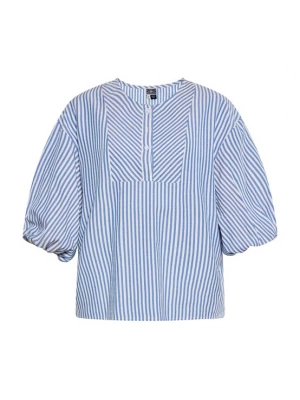 Foto van product DreiMaster Maritim Blouse blauw / wolwit