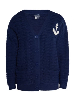 Foto van product DreiMaster Maritim Gebreid vest crème / donkerblauw