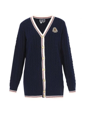 Foto van product DreiMaster Maritim Gebreid vest donkerblauw / donkerrood