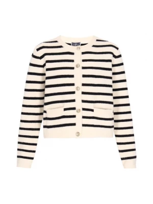 Foto van product DreiMaster Maritim Gebreid vest navy / wolwit