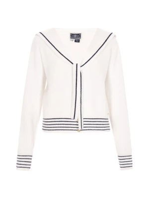 Foto van product DreiMaster Maritim Gebreid vest zwart / wit