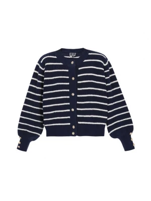 Foto van product DreiMaster Maritim Oversized vest marine / offwhite