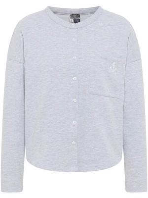 Foto van product DreiMaster Maritim Sweatvest grijs gemêleerd / wit