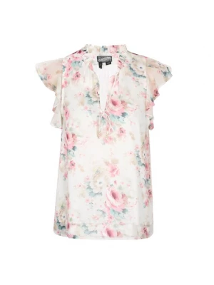 Foto van product DreiMaster Vintage Blouse crème / pastelblauw / kaki / rosé