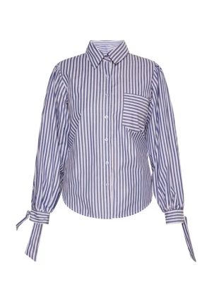 Foto van product DreiMaster Vintage Blouse donkerblauw / wit