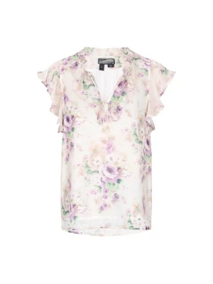 Foto van product DreiMaster Vintage Blouse 'Vintage' jade groen / sering / lavendel / pastellila