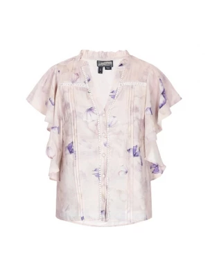 Foto van product DreiMaster Vintage Blouse 'Vintage' sering / mauve / donkerlila / wit