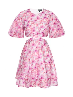 Foto van product DreiMaster Vintage Cocktailjurk orchidee / pink / framboos / wit