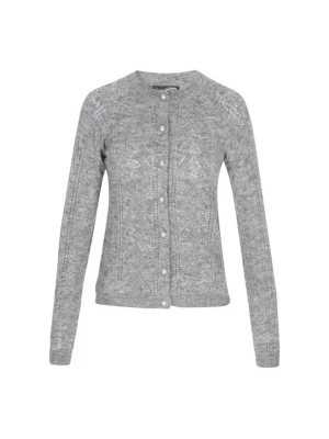 Foto van product DreiMaster Vintage Gebreid vest 'Vintage' grijs gemêleerd