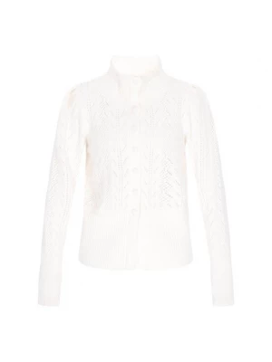 Foto van product DreiMaster Vintage Gebreid vest 'Vintage' wolwit