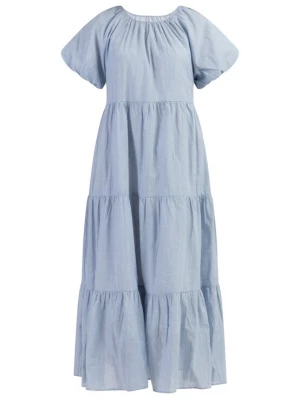 Foto van product DreiMaster Vintage Jurk lichtblauw / wit