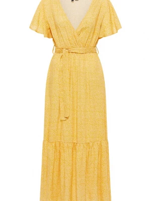 Foto van product DreiMaster Vintage Jurk mosterd / wit