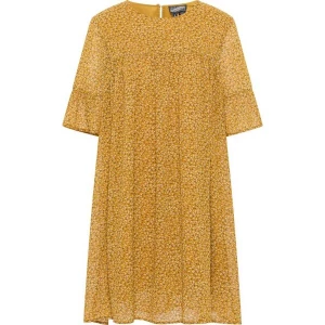 Foto van product DreiMaster Vintage Jurk 'Zitha' donkergeel / rosa / zwart / offwhite
