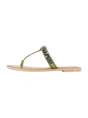 Foto van product DreiMaster Vintage Teenslipper olijfgroen