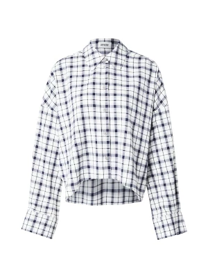 Foto van product DRYKORN Blouse 'OSHIA' ivoor / navy / lichtrood / wit