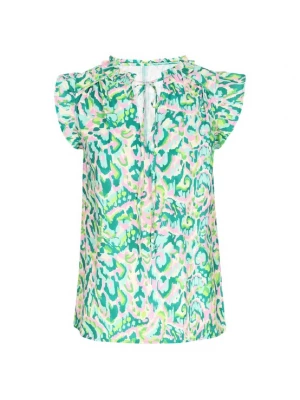Foto van product aleida Blouse 'Fashion Look' turquoise / smaragd / lichtgroen / rosa