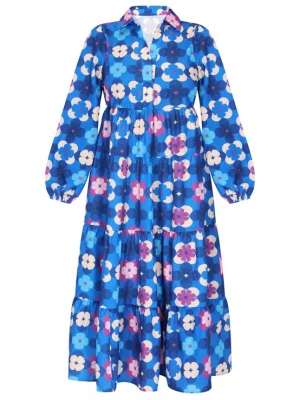 Foto van product ebeeza Blousejurk blauw / lichtblauw / lila / wit