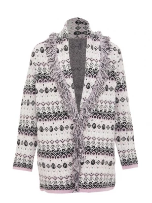 Foto van product ebeeza Gebreid vest pastellila / zwart / wit