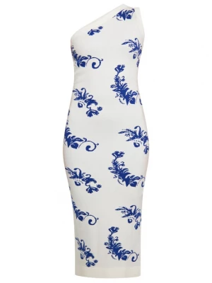 Foto van product ebeeza Gebreide jurk donkerblauw / wit