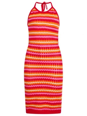 Foto van product ebeeza Gebreide jurk geel / pink / rood