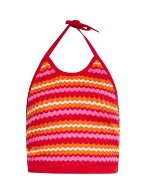 Foto van product ebeeza Gebreide top oranje / pink / rood