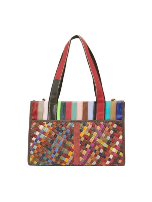 Foto van product ebeeza Handtas bruin / gemengde kleuren