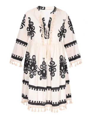 Foto van product ebeeza Jurk beige / zwart