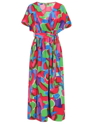 Foto van product ebeeza Jurk 'Spring Summer' blauw / groen / donkerlila / rood