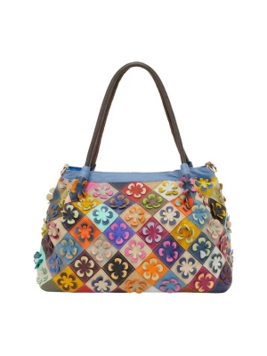 Foto van product ebeeza Schoudertas blauw / grijs / oranje / rood