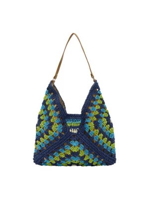 Foto van product ebeeza Shopper blauw / smaragd / kiwi