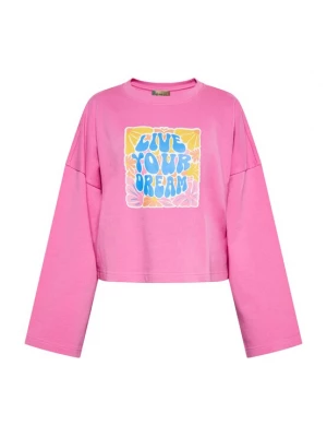 Foto van product ebeeza Sweatshirt blauw / geel / lichtoranje / lichtroze