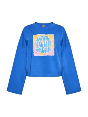 Foto van product ebeeza Sweatshirt kobaltblauw / lichtblauw / geel / pink