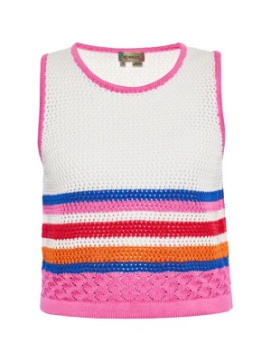 Foto van product ebeeza Top blauw / groen / pink / wit