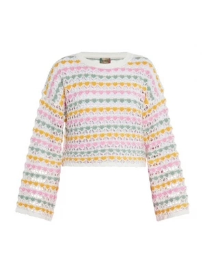 Foto van product ebeeza Trui geel / mintgroen / pink / wolwit