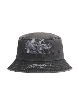 Foto van product Ed Hardy Hoed 'Crawling Dragon' lichtgrijs / donkergrijs