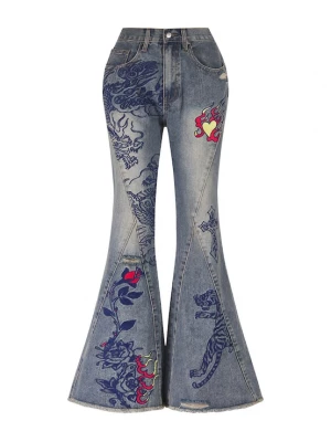 Foto van product Ed Hardy Jeans blauw / rood