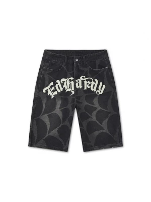 Foto van product Ed Hardy Jeans 'Cobweb' donkergrijs / black denim / offwhite