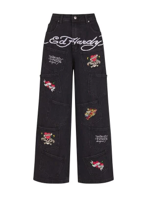 Foto van product Ed Hardy Jeans rood / zwart / wit
