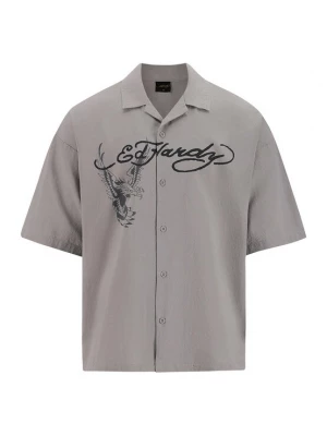 Foto van product Ed Hardy Overhemd grijs / zwart