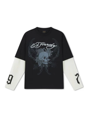 Foto van product Ed Hardy Shirt '1971 Skull' duifblauw / zwart / wit