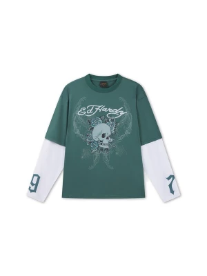 Foto van product Ed Hardy Shirt '1971 Skull' mintgroen / jade groen / zwart / wit